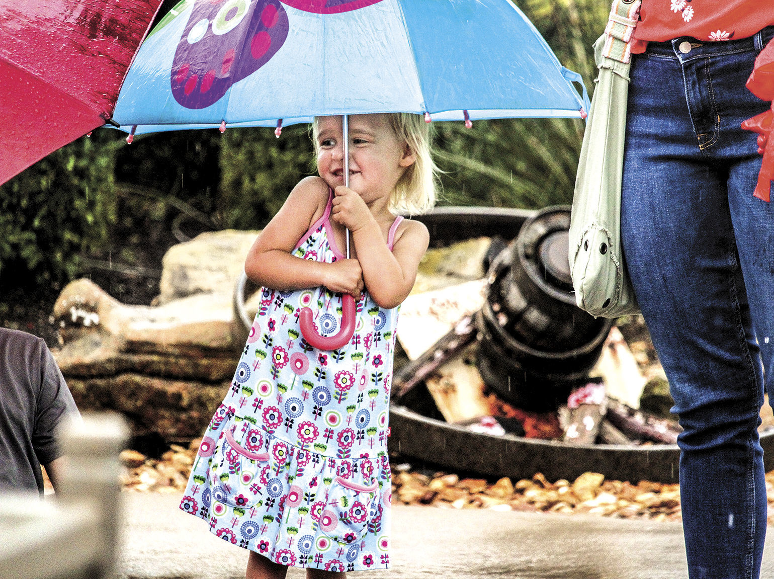 Good evening for an umbrella